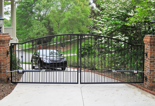 metallic access gates